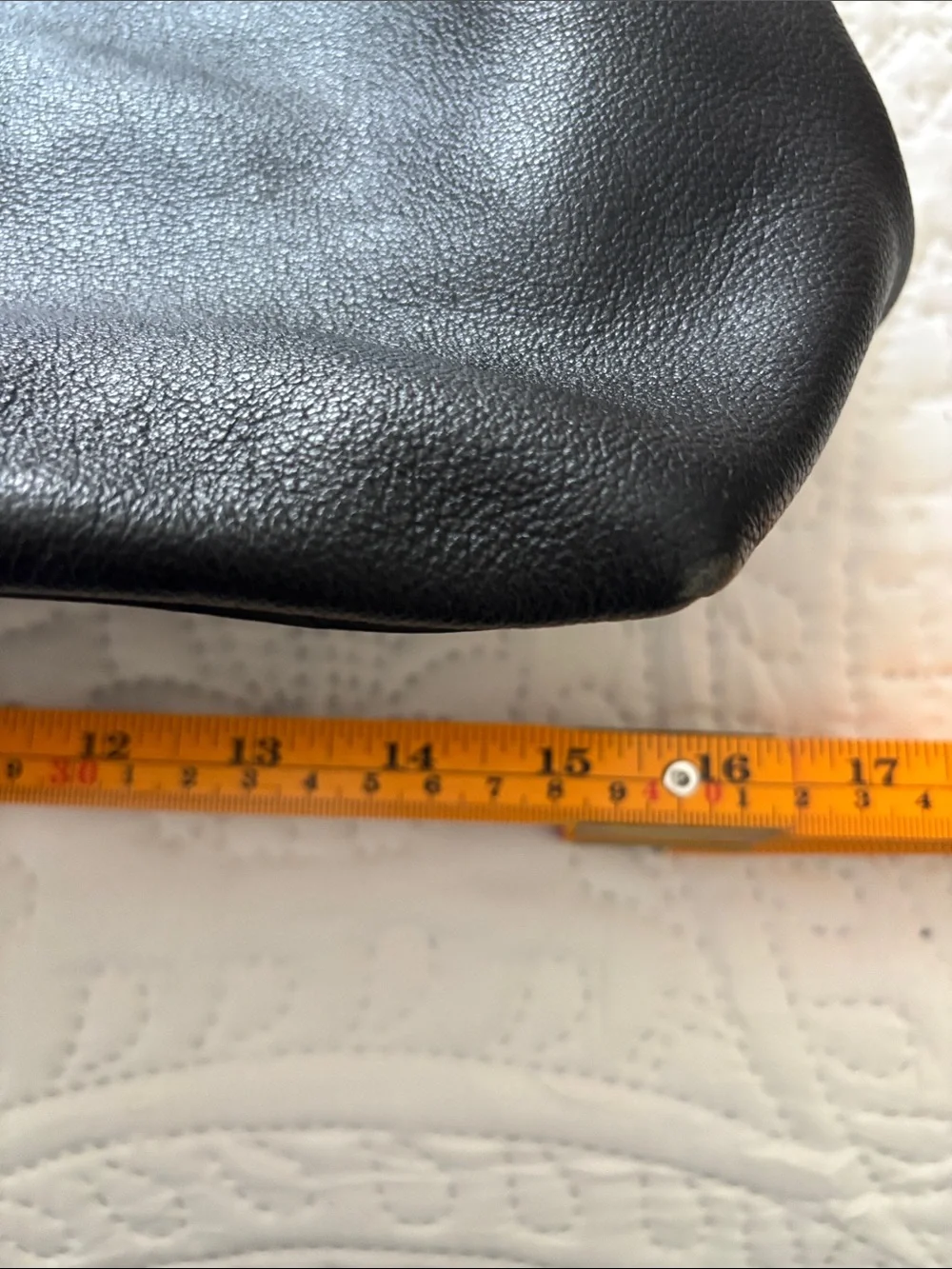 Dooney & Bourke Black Leather Hobo Shoulder Bag with Gold Plaque